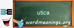 WordMeaning blackboard for utica